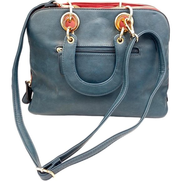 Teal Multifunctional Satchel Crossbody Shoulder Ba - Picture 5 of 16